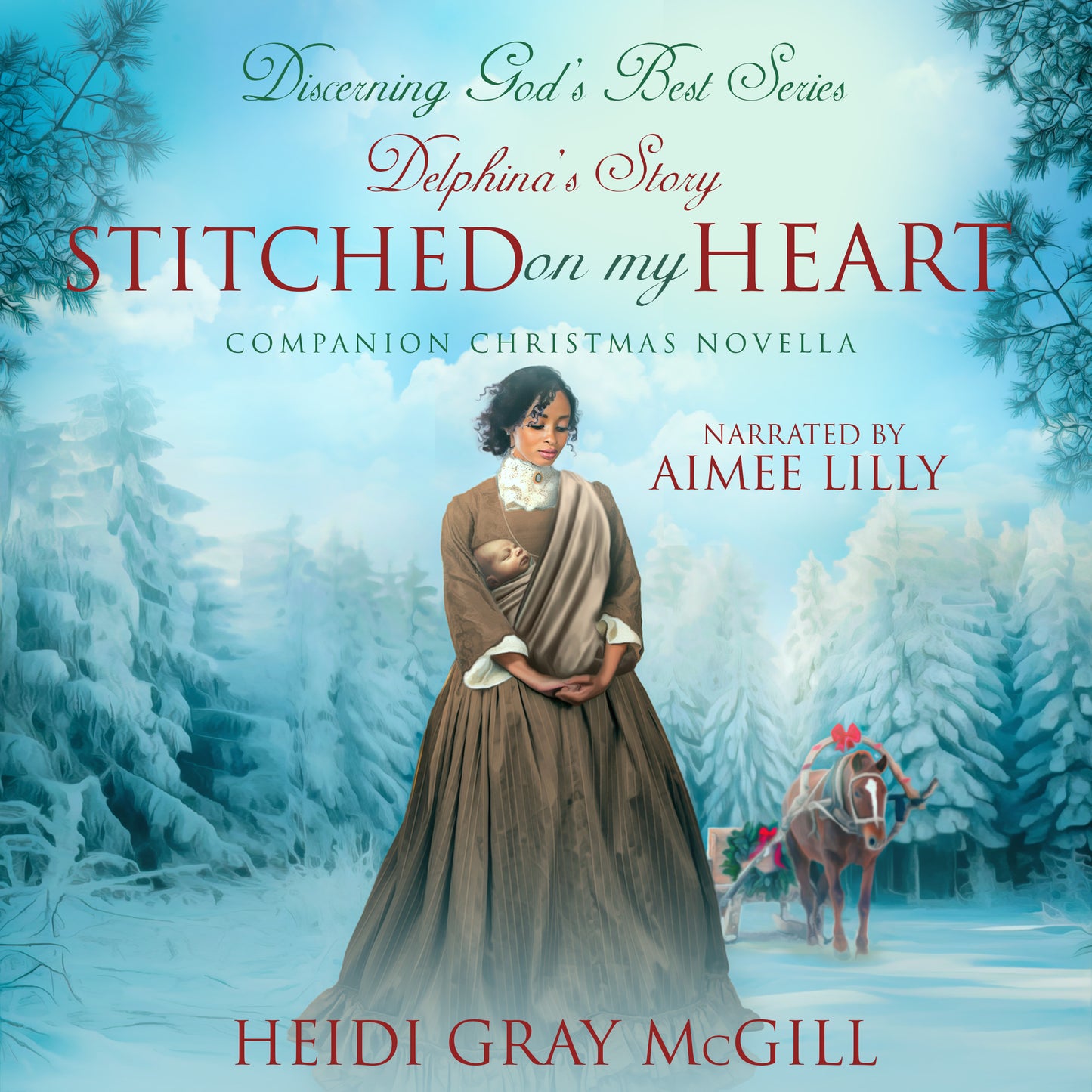 Stitched on My Heart: Delphina's Story - A Companion Christmas Novella - Discerning God's Best Series AUDIOBOOK